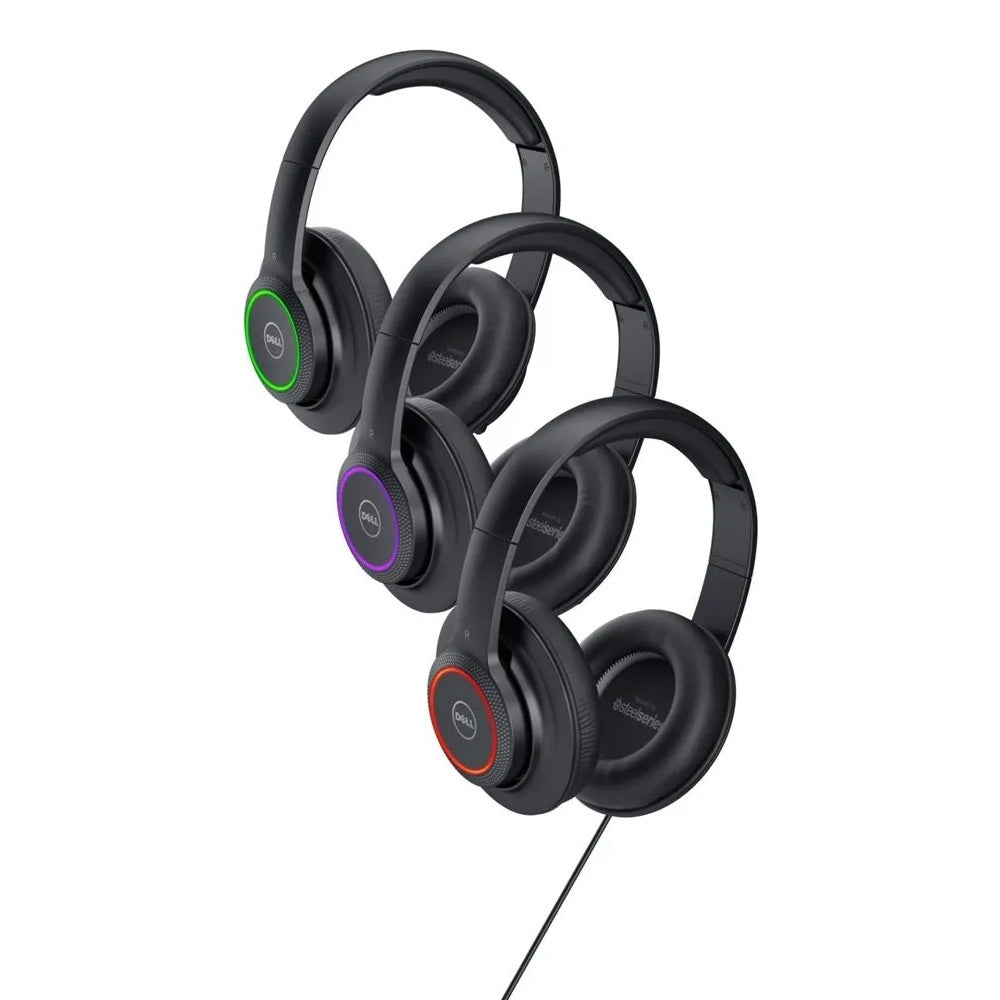DELL USB Performance AE2 Wired Headset  with RGB LED Lighting and In-Built Mic