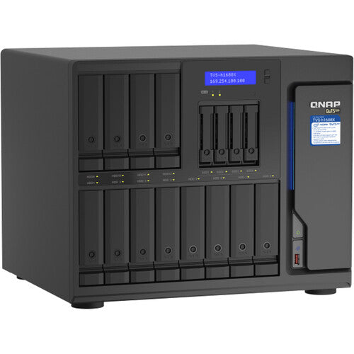 QNAP TVS-h1688X-W1250-32G 16 Bay High Speed Media NAS Enclosure - Black