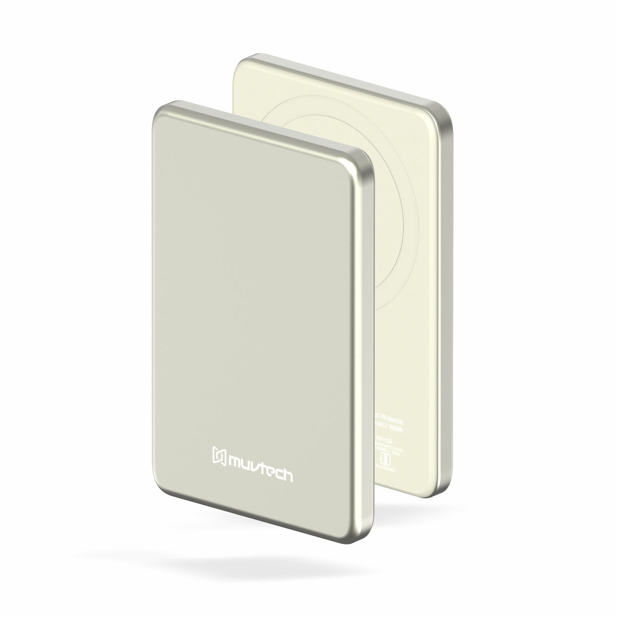 AEROSLIM 5000mAh Ultra-Slim Magnetic Wireless Power Bank | 15W MagSafe Compatible | PD 35W USB-C Fast Charging | Flight Friendly | Pocket-Sized | Type-C In/Out (Titanium)