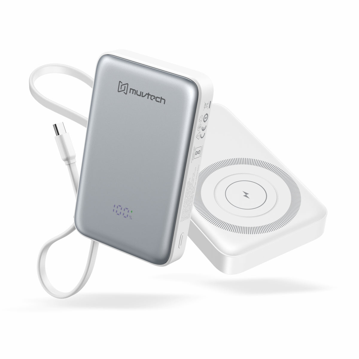 Slimsonic 10000mAh MagSafe Power Bank | Ultra-Slim Fast Charging Portable Charger with Wireless + Wired Output | USB/Type-C, LED Display, Dual Charging | Safe & Travel-Friendly for iPhone & Android