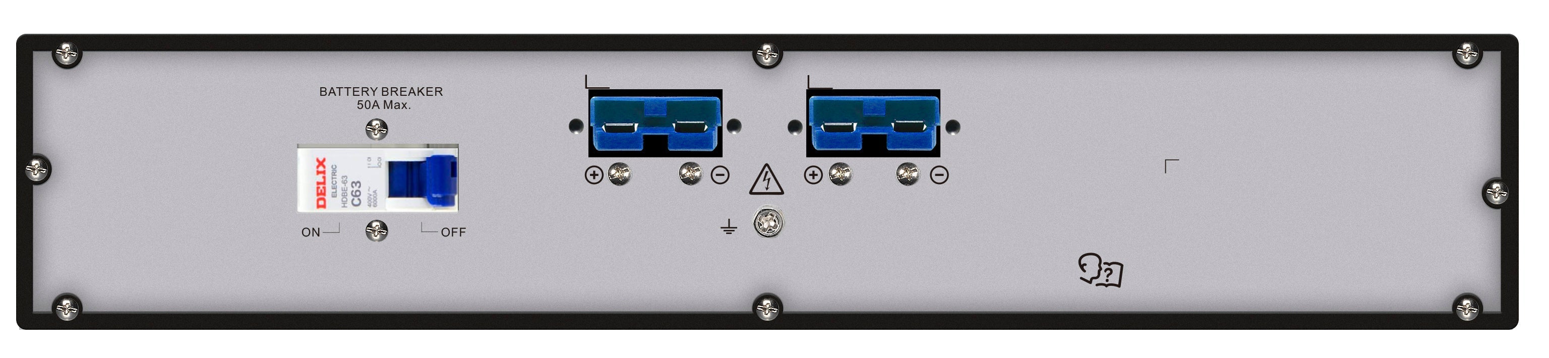 APC Easy UPS On-Line SRV3KRIL-IN - 3000VA/ 2400W |230V | 3 India 3-pin 6A + 1x Hard wire 3-wire(1P+ N+E) Outlets | Rackmount 4U | Intelligent Card Slot | Visual LCD and Audible Alarms | Extended runtime, W/O rail kit | 2 years Warranty