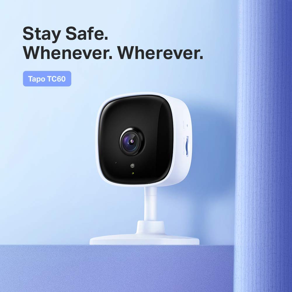 TP-Link TAPO TC60 1080p FHD Home Security Wi-Fi Camera with Advanced Night Vision - White