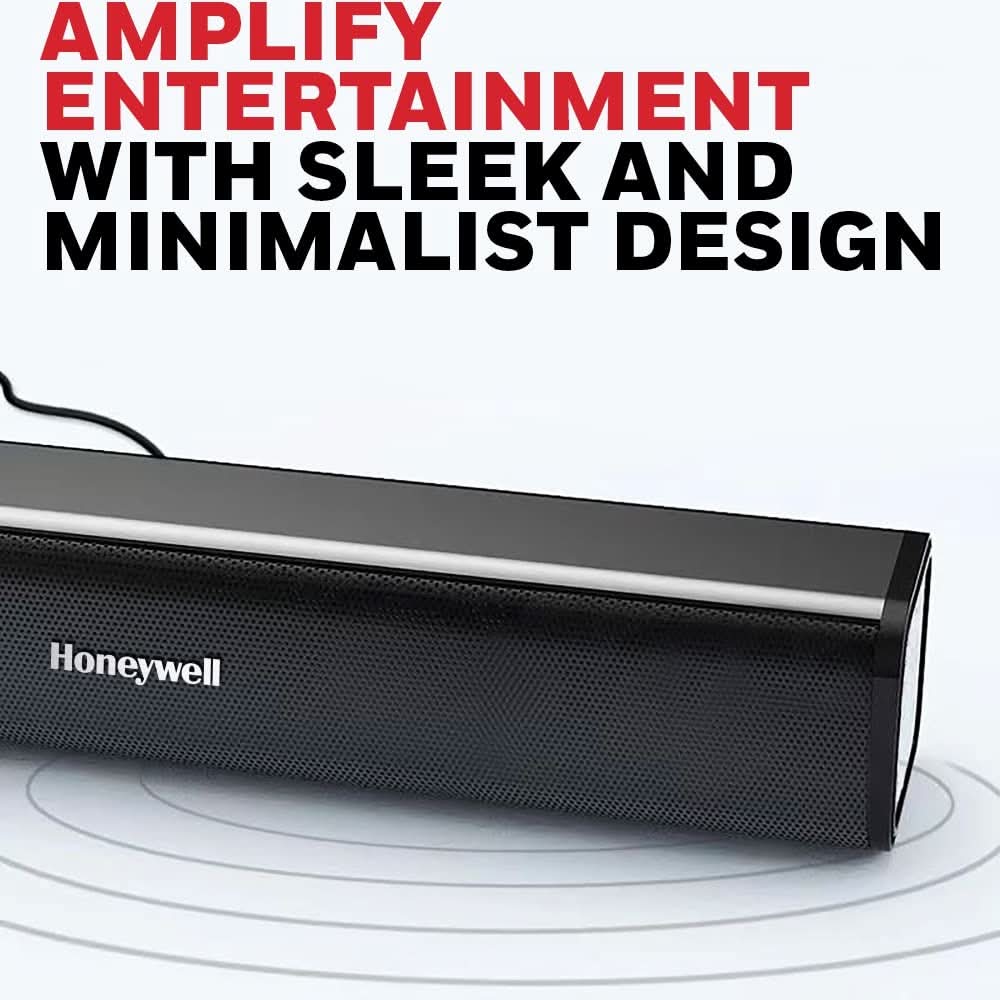 Honeywell Moxie V500 10W Portable USB Wired Soundbar