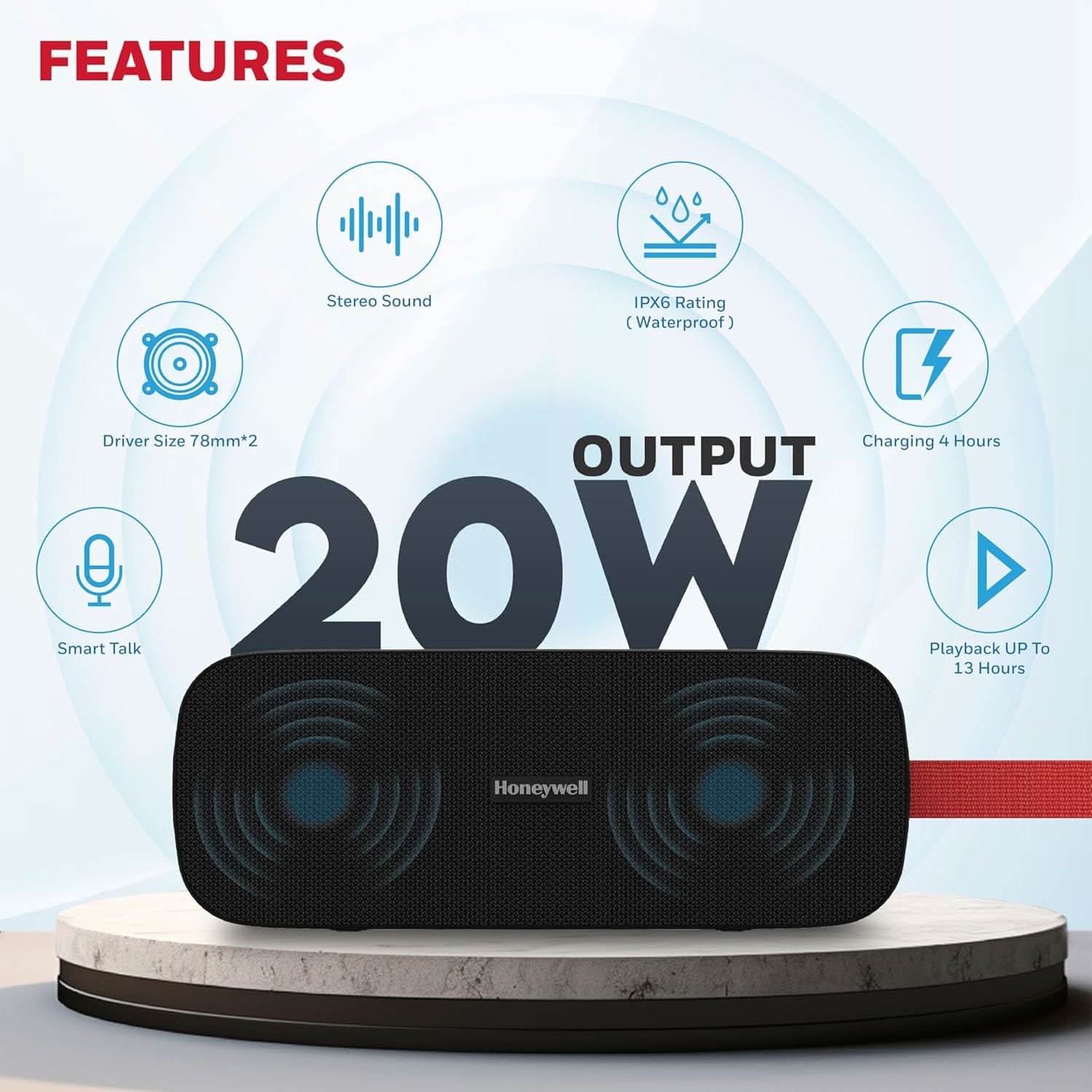 Honeywell Trueno U300 20W 5.3 Bluetooth Speaker