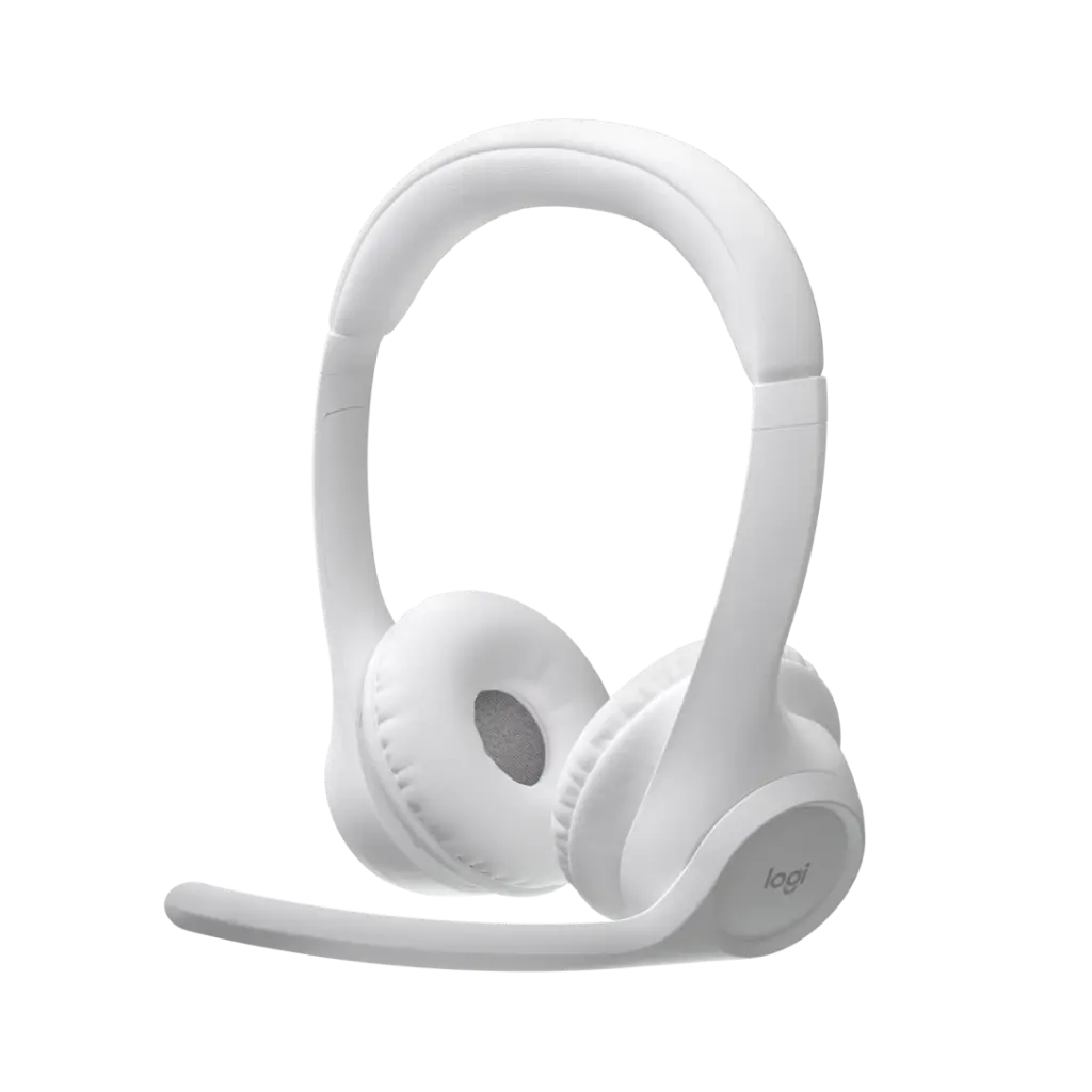 Logitech Zone 300 Wireless Bluetooth Headset with Noise Cancelling - Off White
