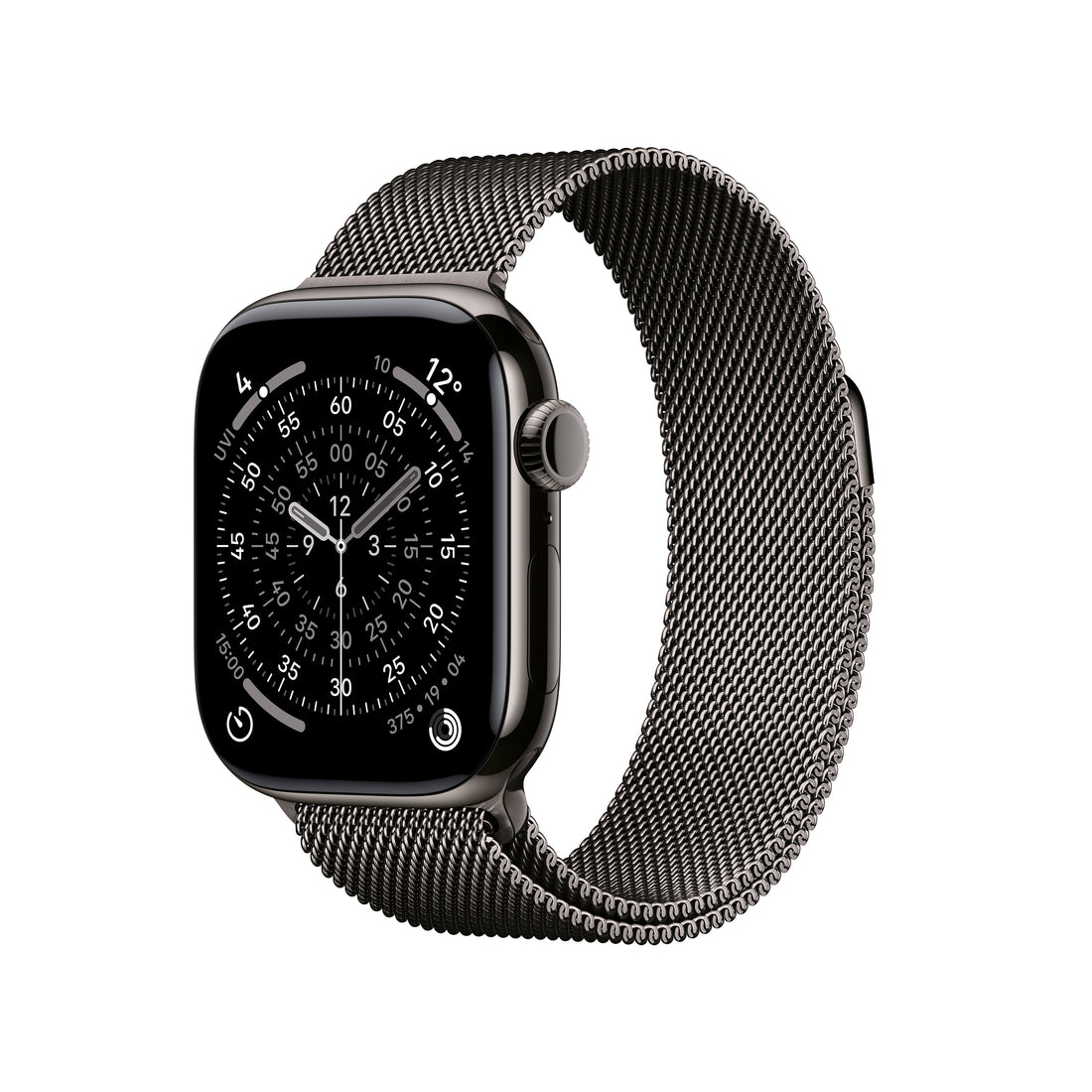 Apple Watch Series 11 Slate Titanium Case with Slate Milanese Loop