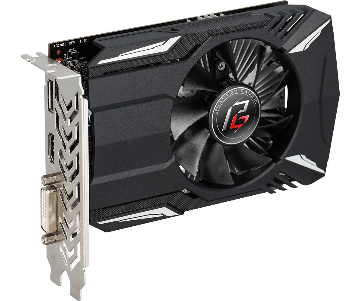 ASRock AMD Phantom Gaming Radeon RX550 4G OC GDDR5 128-Bit Graphics Card