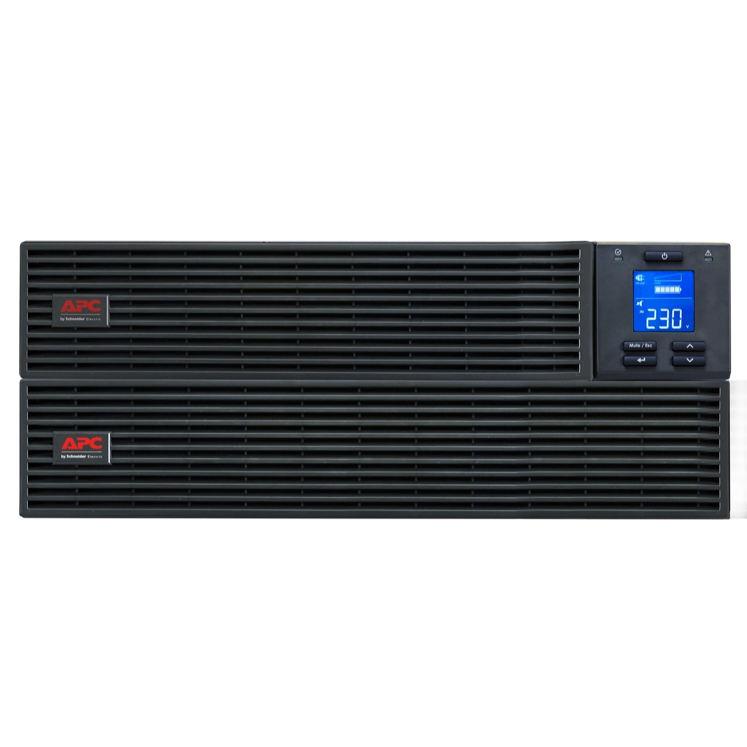 APC Easy UPS On-Line SRV2KRIL-IN - 2000VA/ 1600W | 230V | 3 India 3-pin 6A +Hard wire 3-wire(1P+N+E) Outlets | Rackmount 4U | Intelligent Card Slot | Visual LCD and Audible Alarms | Extended runtime, W/O rail kit | 2 years Warranty