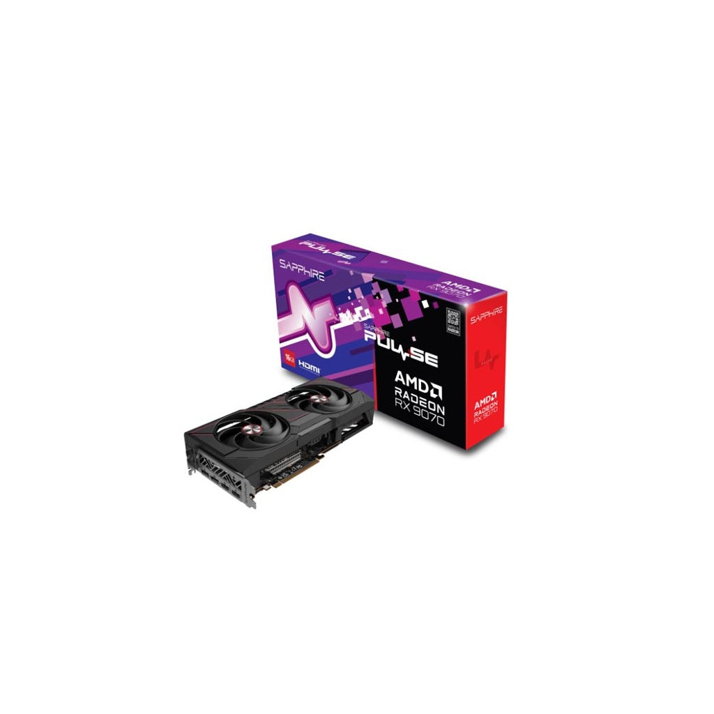 Sapphire PULSE AMD Radeon RX 9070 16Gb GDDR6 256-Bit Graphics Card