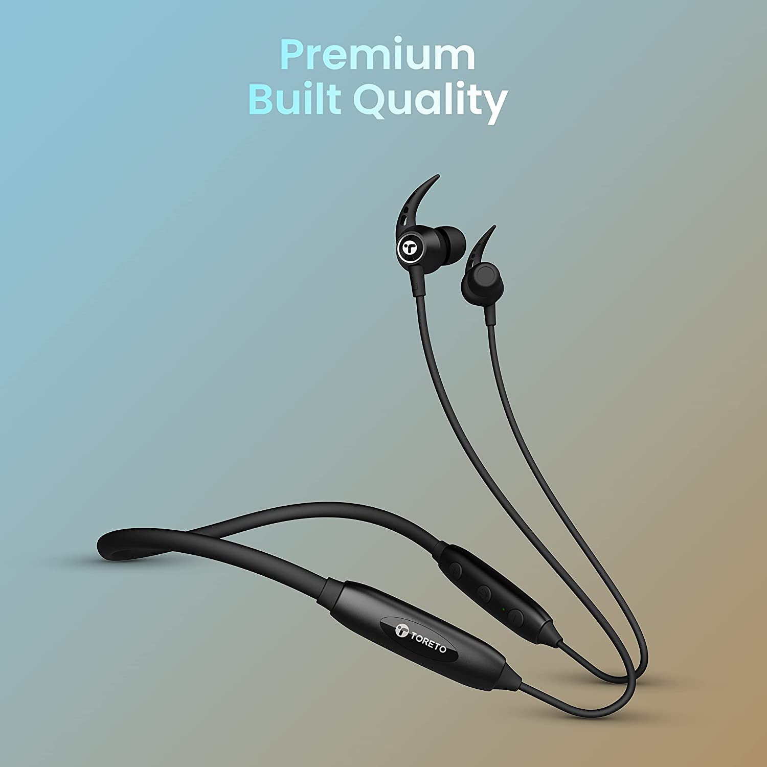 Toreto Alpha Lite Wireless Bluetooth Neckband Headset with upto 20Hrs Playtime