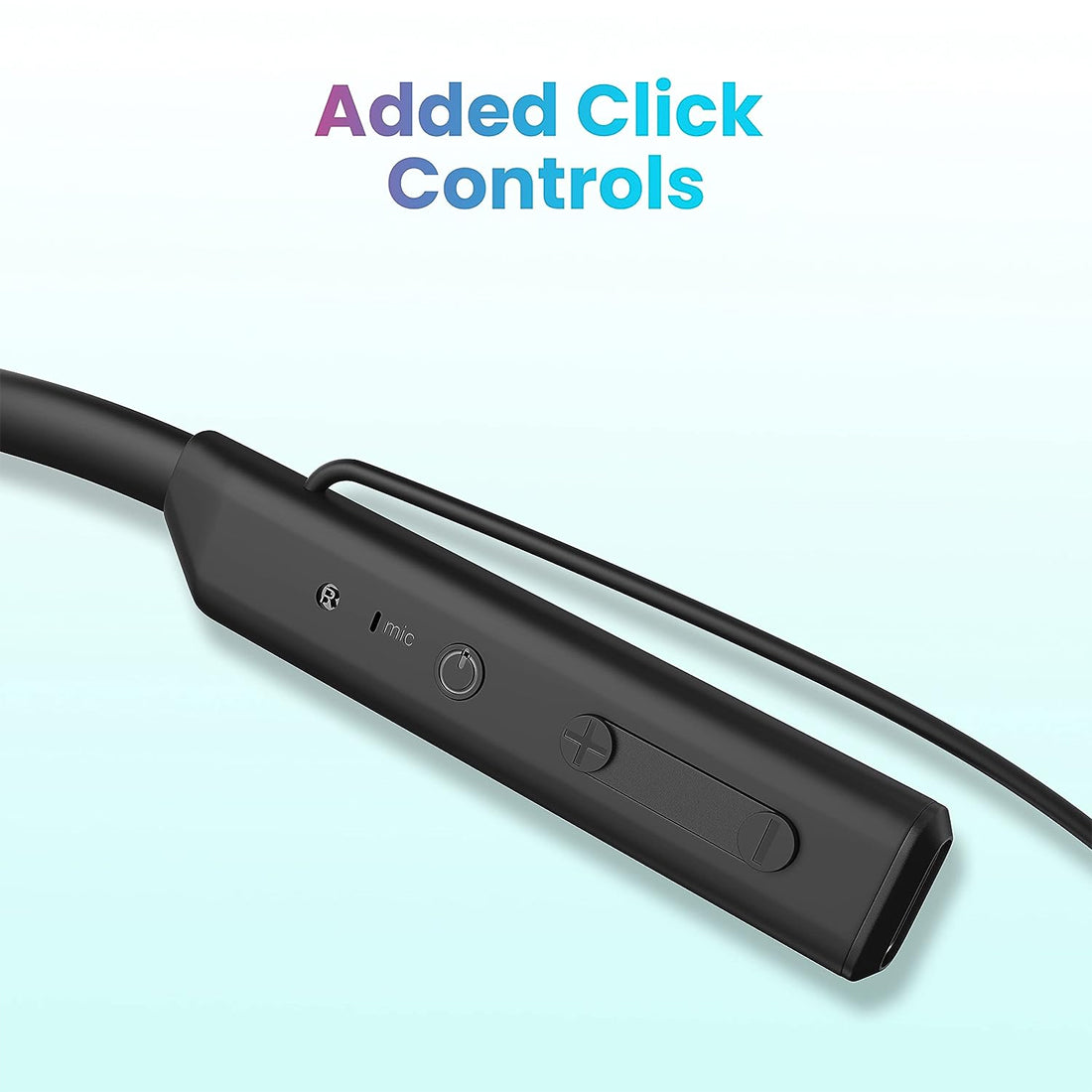 Toreto TOR-300 Beta Lite Wireless Bluetooth 5.0 Neckband Headset with ENC Noise Cancelling Mic Upto 20Hrs Playtime - Black