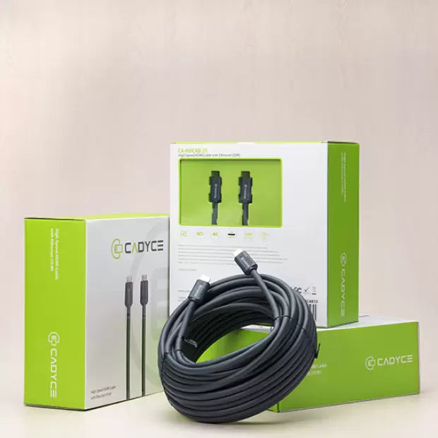 CADYCE HIGH SPEED HDMI CABLE WITH ETHERNET (20M) (BLACK) CA-HDCAB20