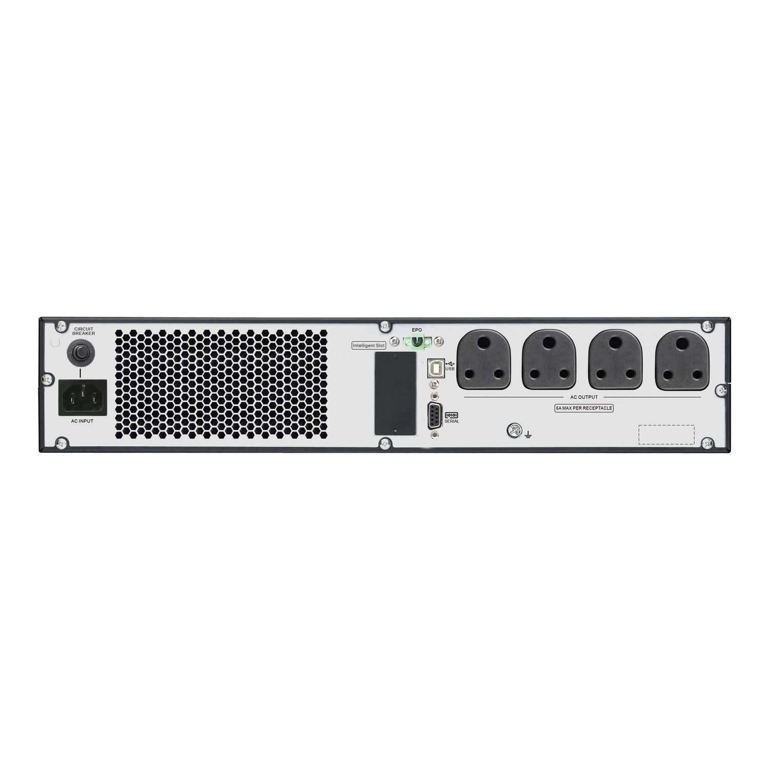 APC Easy UPS On-Line SRV1KL-IN - 1000VA/ 800W | 230V | 4 India 3-pin 6A Outlets | Rackmount 2U | Intelligent Card Slot | Visual LCD and Audible Alarms |W/O rail kit | 2 years Warranty