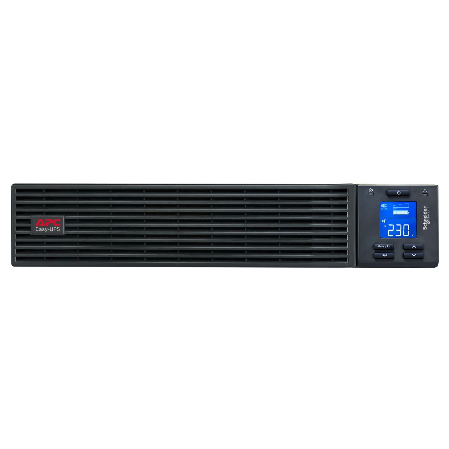 APC Easy UPS On-Line SRV2KL-IN - 2000VA/1600W | 230V | Rackmount 2U | 4 India 3-pin 6A Outlest | Intelligent Card Slot | Visual LCD and Audible Alarms | W/O rail kit | Reliable Power Backup in IT and Business Environments | 2 years Warranty