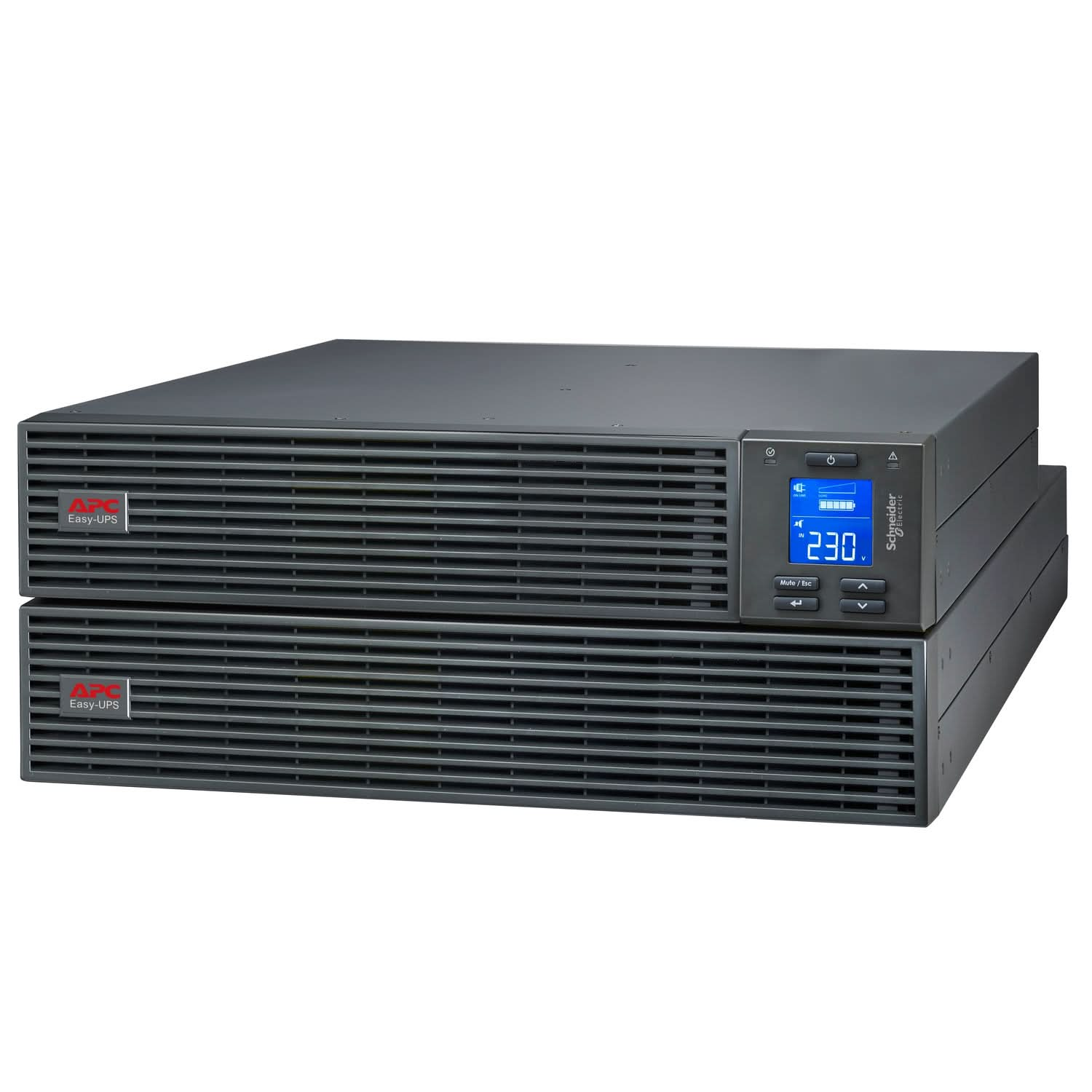 APC Easy UPS On-Line SRV2KRIL-IN - 2000VA/ 1600W | 230V | 3 India 3-pin 6A +Hard wire 3-wire(1P+N+E) Outlets | Rackmount 4U | Intelligent Card Slot | Visual LCD and Audible Alarms | Extended runtime, W/O rail kit | 2 years Warranty