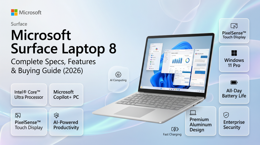 Buy Microsoft Surface Laptop 8 with Intel Core Ultra processor, Microsoft Copilot+, PixelSense display, and Windows 11 Pro in Chennai, Tamil Nadu, and India.