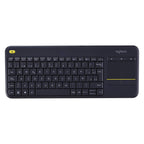 Logitech K400 Plus 2.4 GHz Wireless Keyboard with Built-in Touchpad - Black