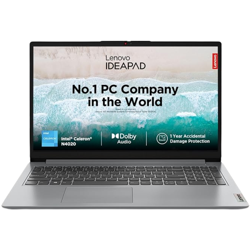Lenovo Ideapad Slim 1 82V700L2IN – Celeron N4020, 15.6" HD TN, 8GB, 512GB SSD, Win 11, 1 Year Warranty