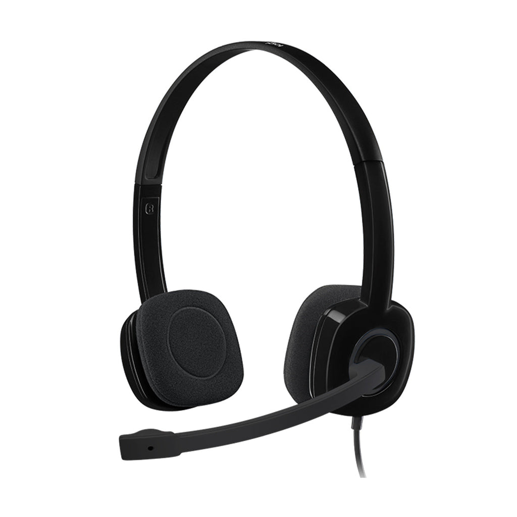 Logitech H151 3.5mm Wired Stereo Headphone with Noise-Cancelling Microphone