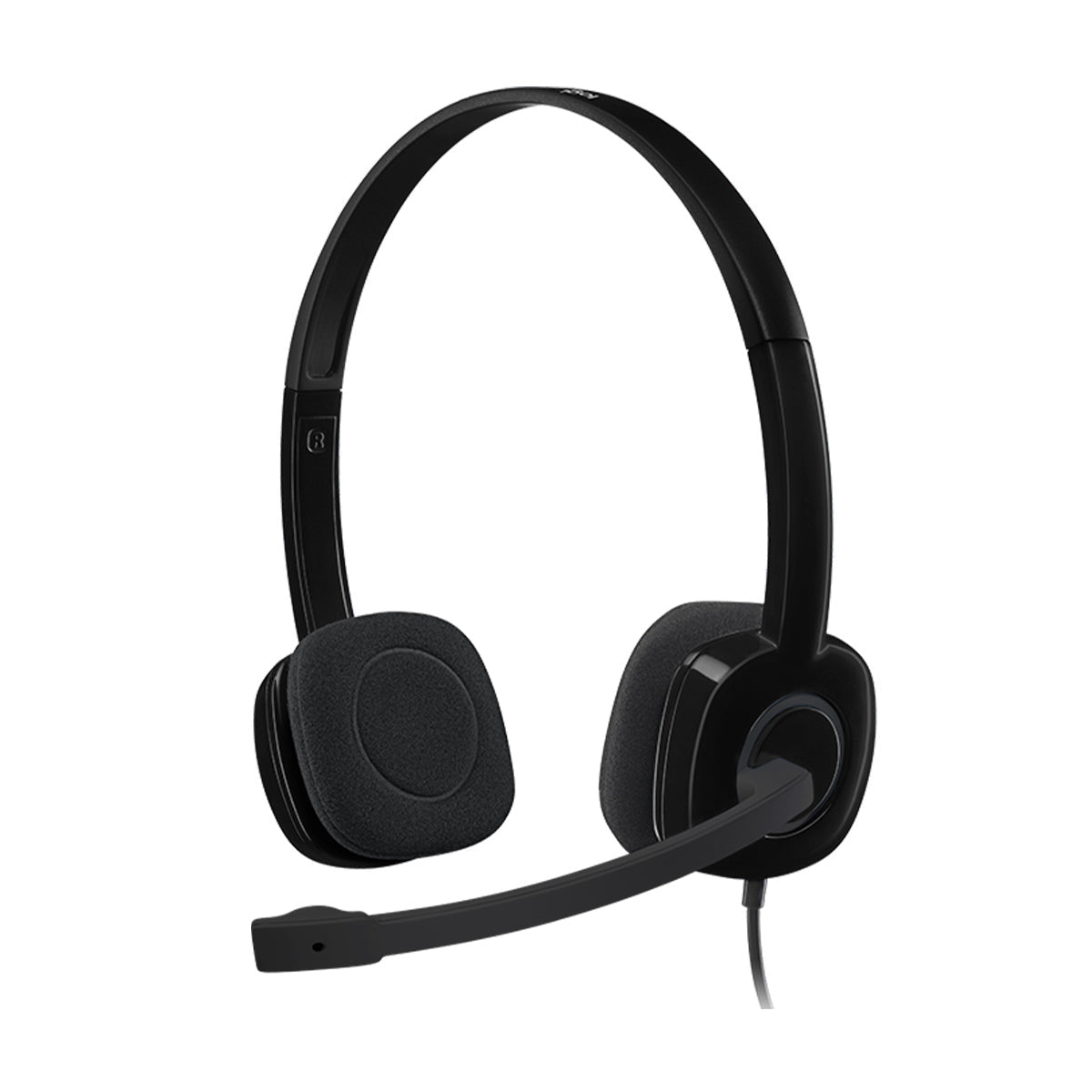 Logitech H151 3.5mm Wired Stereo Headphone with Noise-Cancelling Microphone