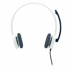 Logitech H150 3.5mm Wired Stereo Headset with Noise-Cancelling Microphone - White
