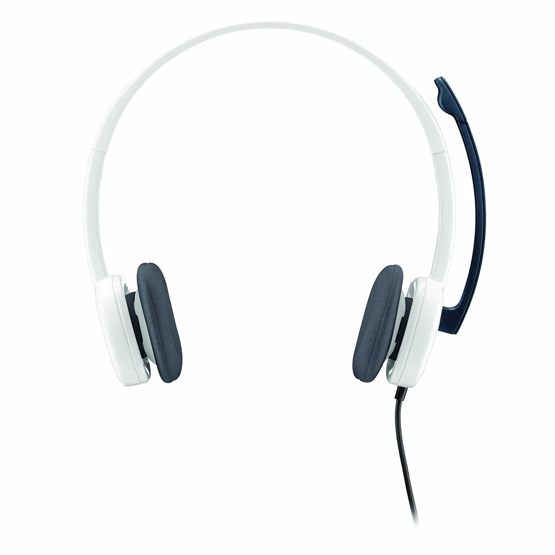 Logitech H150 3.5mm Wired Stereo Headset with Noise-Cancelling Microphone - White