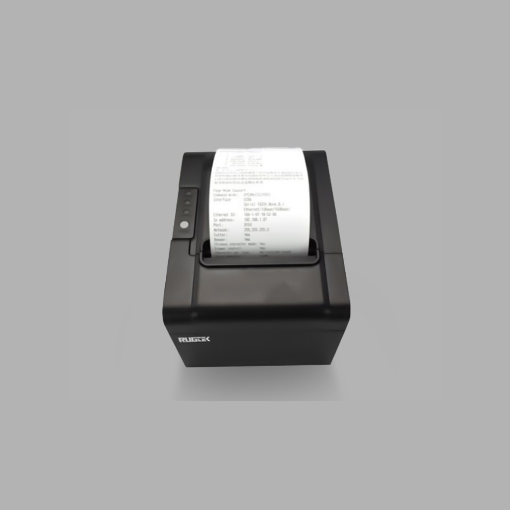 Rugtek RP80 H1 3" Wireless Thermal Receipt Printer – USB, Serial, Ethernet & WiFi, 250mm/s, CR Port, 1 Year Onsite Warranty