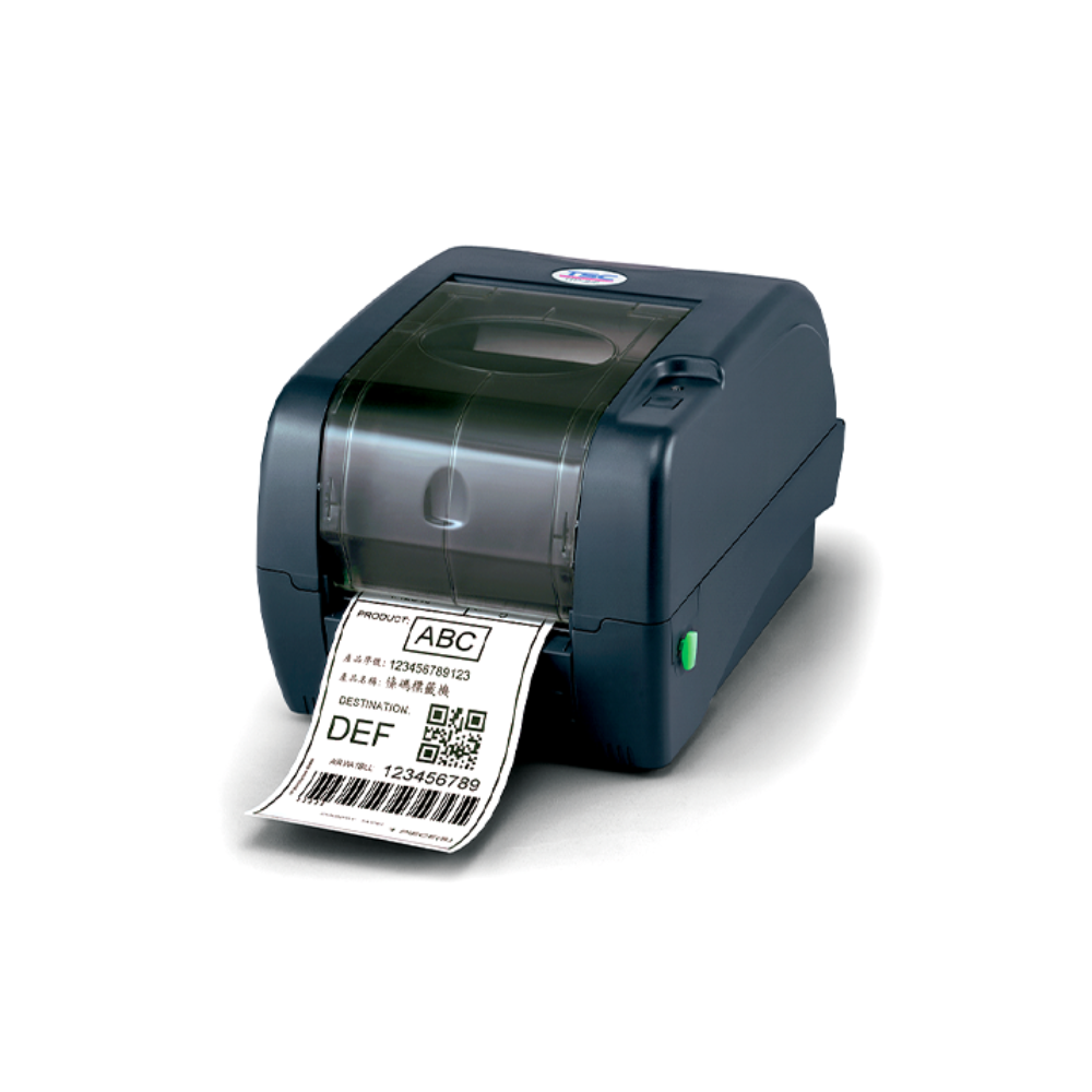 TSC TE244 Pro – Thermal Transfer Label Printer, 4", 203 dpi, 200MHz 32-bit RISC, 8MB SDRAM, 4MB Flash, 300m Ribbon, USB 2.0, RS232