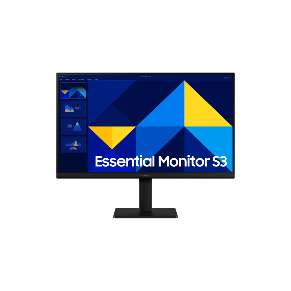 Samsung LS24D300GAWXXL – 24" FHD IPS, HDMI & VGA, 178° Viewing Angle, 100Hz, sRGB 95%, 3-Side Borderless, Wall Mountable, 3 Year Warranty