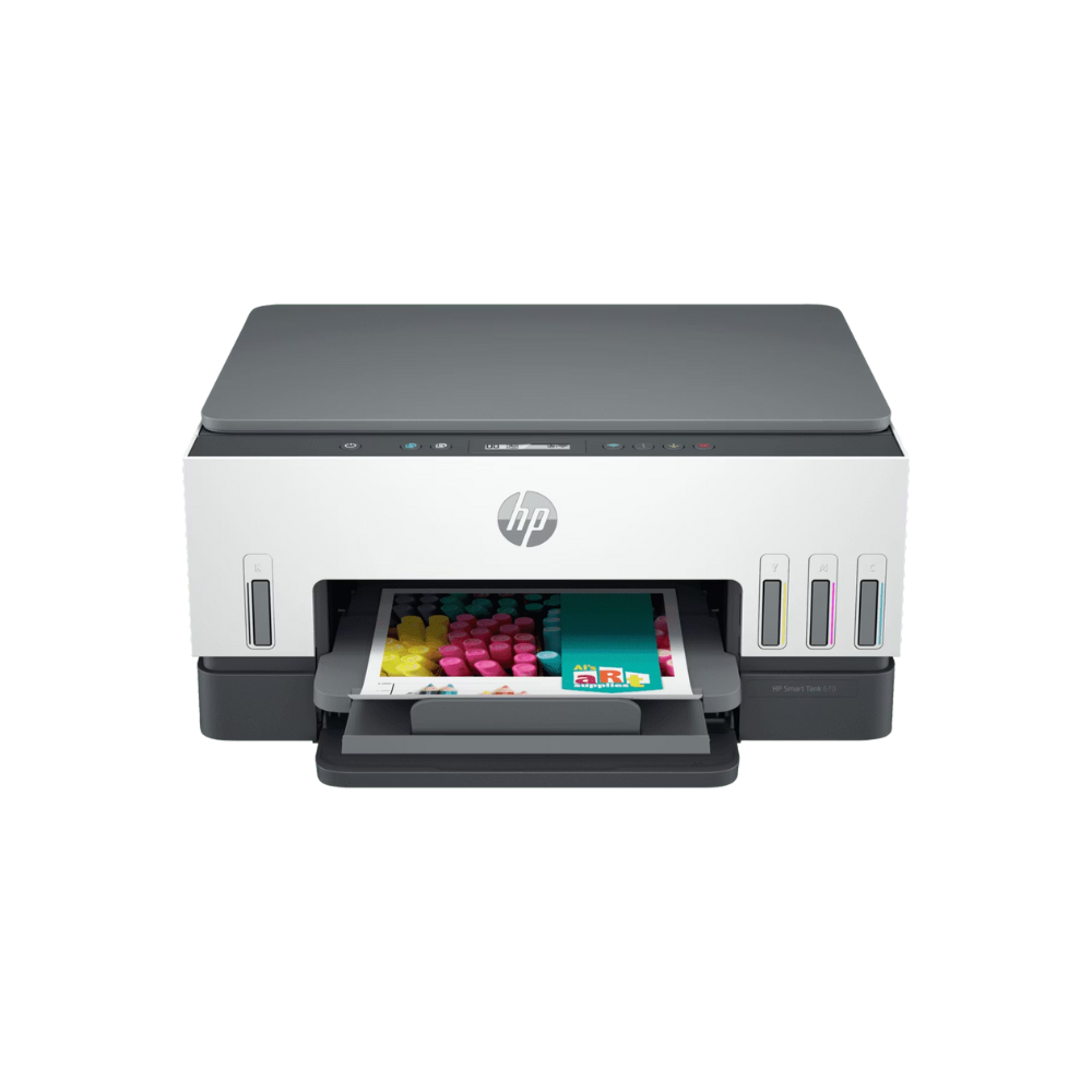 HP Smart Tank 670 (6UU48A) – Wireless All-in-One Ink Tank Printer, Duplex, 6,000 Pages Black & 8,000 Pages Color Yield, 1 Year Warranty