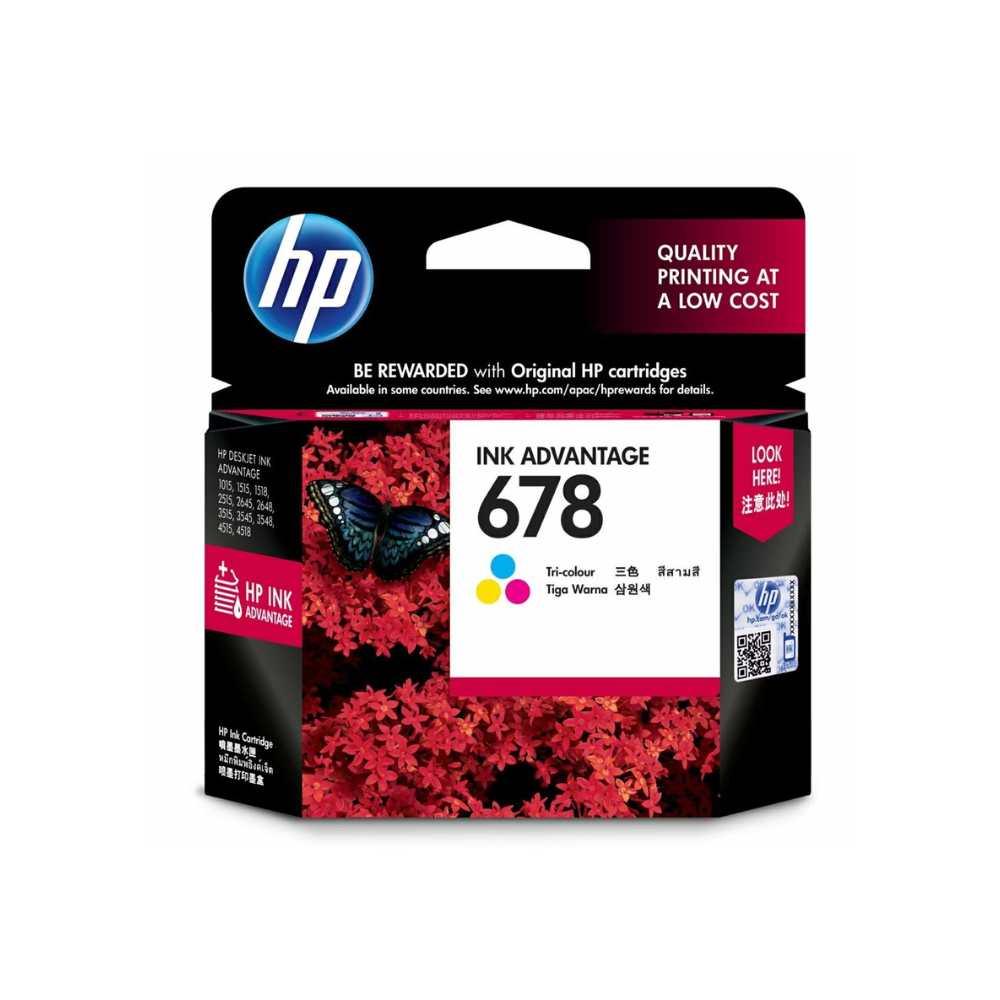 HP 678 Black Ink Cartridge CZ107AA – For HP DeskJet Printers