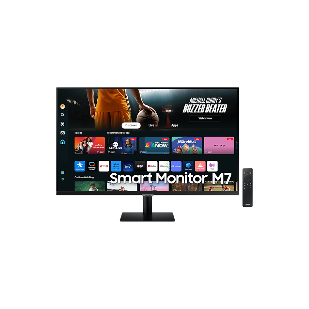 Samsung LS32DM501EWXXL – 32" FHD VA Smart Monitor, White, HDMI/USB, HDR10, WiFi & BT, Dex & AirPlay, Speakers, 3 Year Warranty