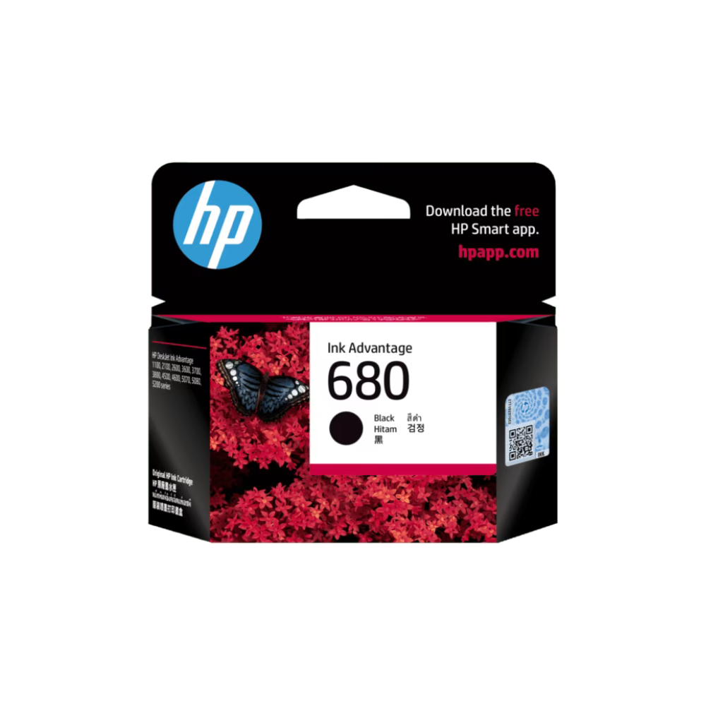 HP 680 Black Ink Cartridge F6V27AA – For HP DeskJet & Ink Advantage Printers