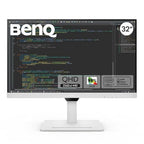 BenQ GW2790QT (White) – 27" 2K QHD IPS Borderless, 75Hz, 99% sRGB, USB-C/HDMI/DP, Speakers, 3 Year Onsite Warranty