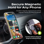 Statik ® HyperMount MagSafe Suction Car Phone Mount (Vacuum Base) for iOS & Android
