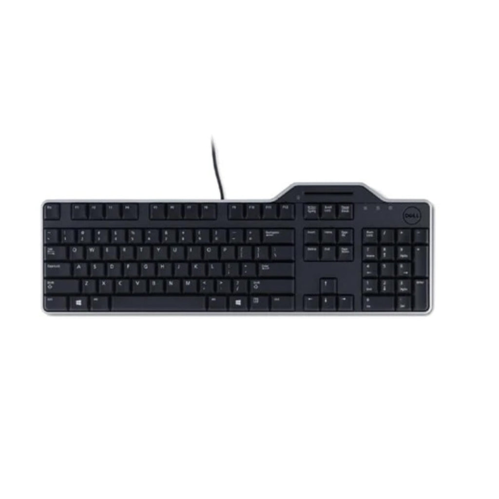 Dell KB813 Smartcard USB Wired Spill Resistance Keyboard with Palm Rest (International English) - Black