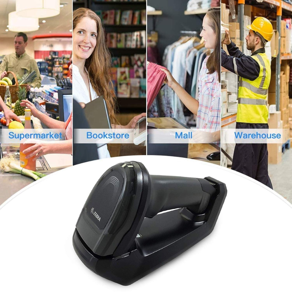 Zebra DS8178-SR7U2100SFK – 2D Cordless Barcode Scanner, 1D/2D Imager, USB, Handheld, IP52, 3 Year Warranty