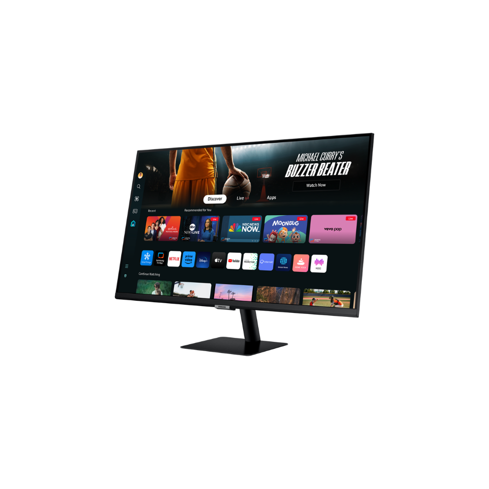 Samsung LS32DM501EWXXL – 32" FHD VA Smart Monitor, White, HDMI/USB, HDR10, WiFi & BT, Dex & AirPlay, Speakers, 3 Year Warranty