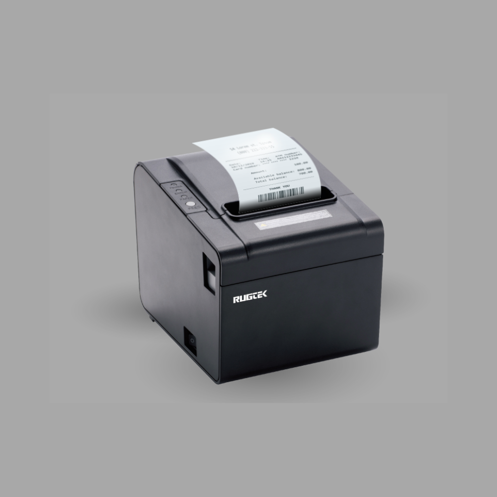 Rugtek RP80 H1 3" Wireless Thermal Receipt Printer – USB, Serial, Ethernet & WiFi, 250mm/s, CR Port, 1 Year Onsite Warranty