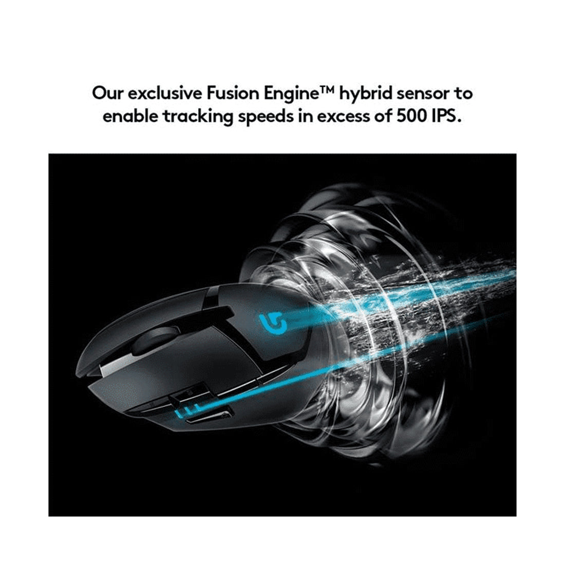 Logitech G402 Hyperion Fury Wired Fusion Engine Sensor Gaming Mouse with Adjustable DPI Up to 4000 and 8 Programmable Buttons