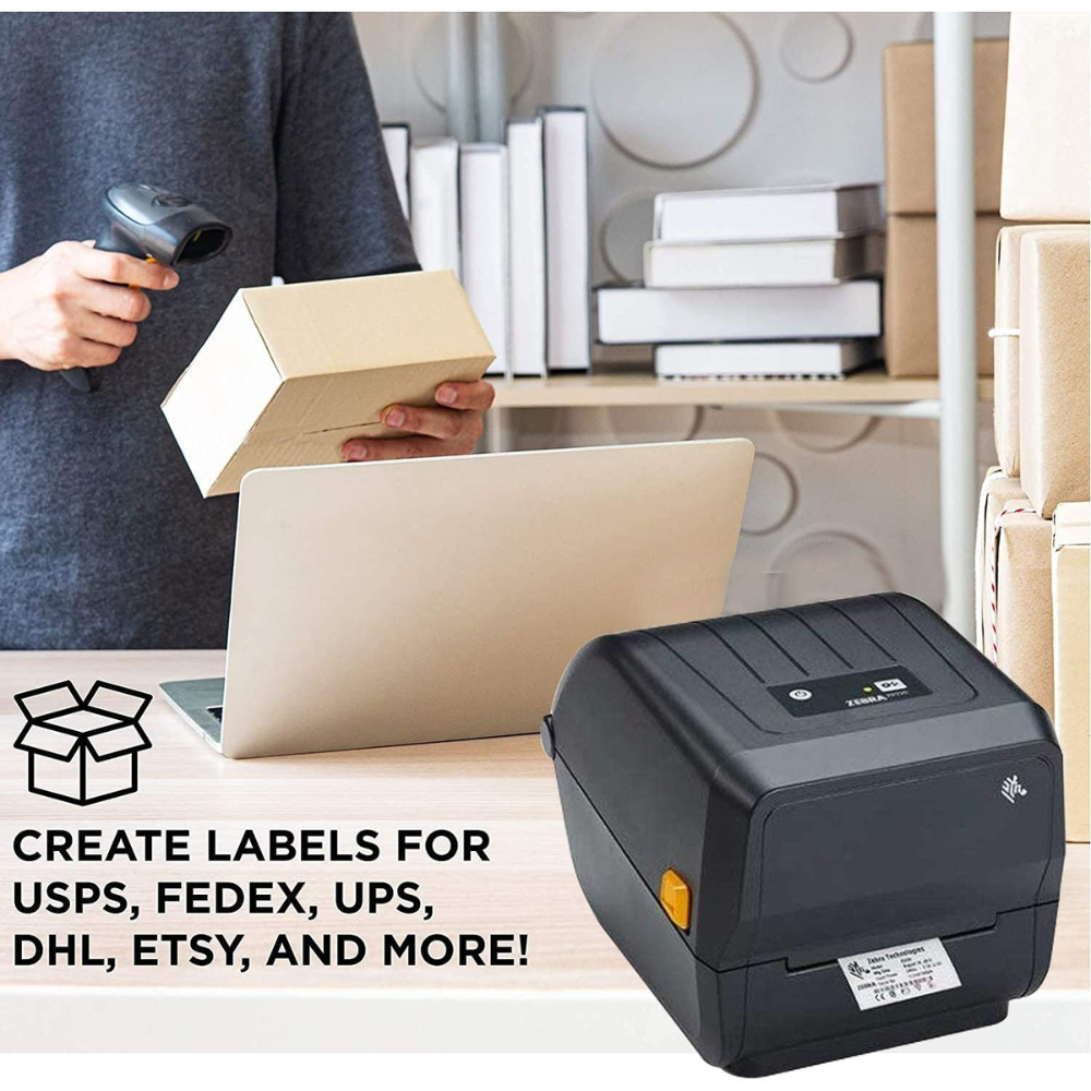 Zebra ZD23042-30GC00EZ – Thermal Transfer Printer, 203 dpi, USB & LAN, 74/300M Ribbon, India Power Cord, 2 Year Warranty