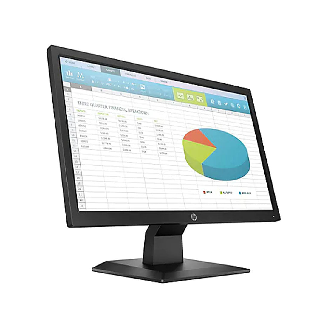 HP P204v 19.5 Inch HD Plus LED Anti-Glare Adjustable Computer Monitor with Vesa Mount Support