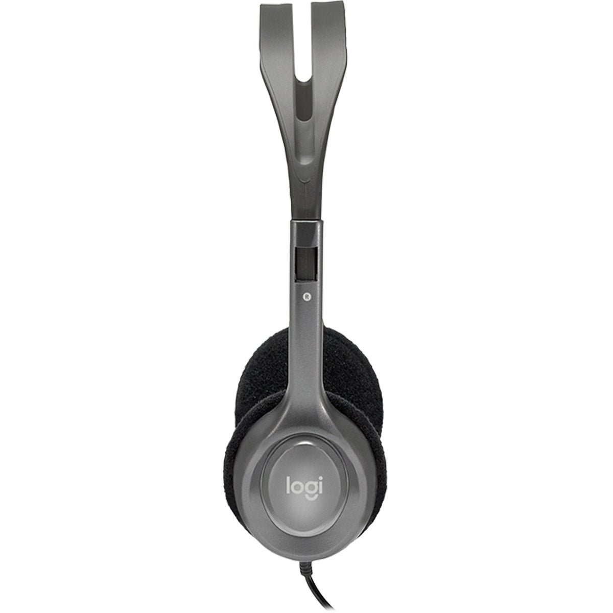 Logitech H110 3.5mm Wired Dual Plug Computer Stereo Headset with Mic - Black