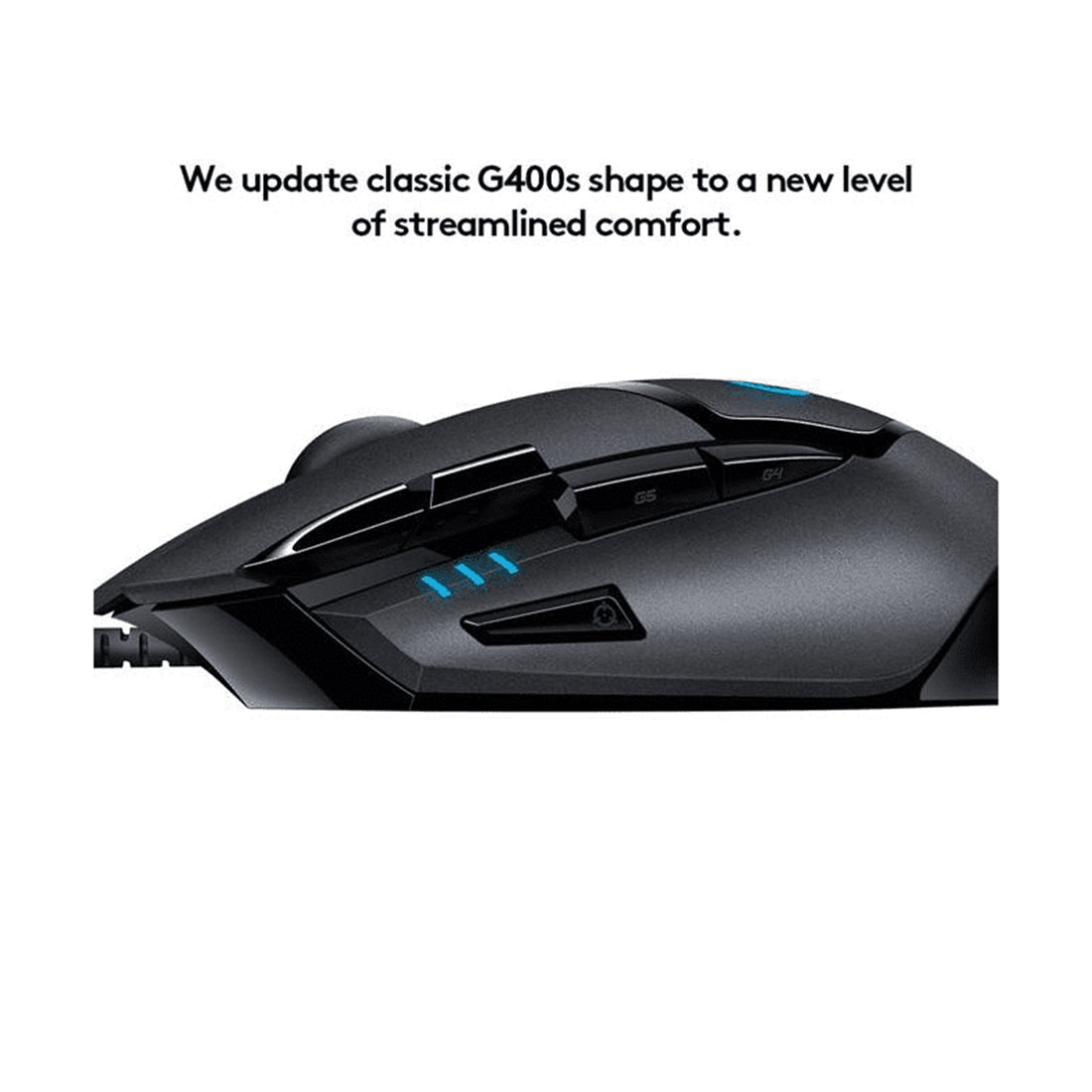 Logitech G402 Hyperion Fury Wired Fusion Engine Sensor Gaming Mouse with Adjustable DPI Up to 4000 and 8 Programmable Buttons