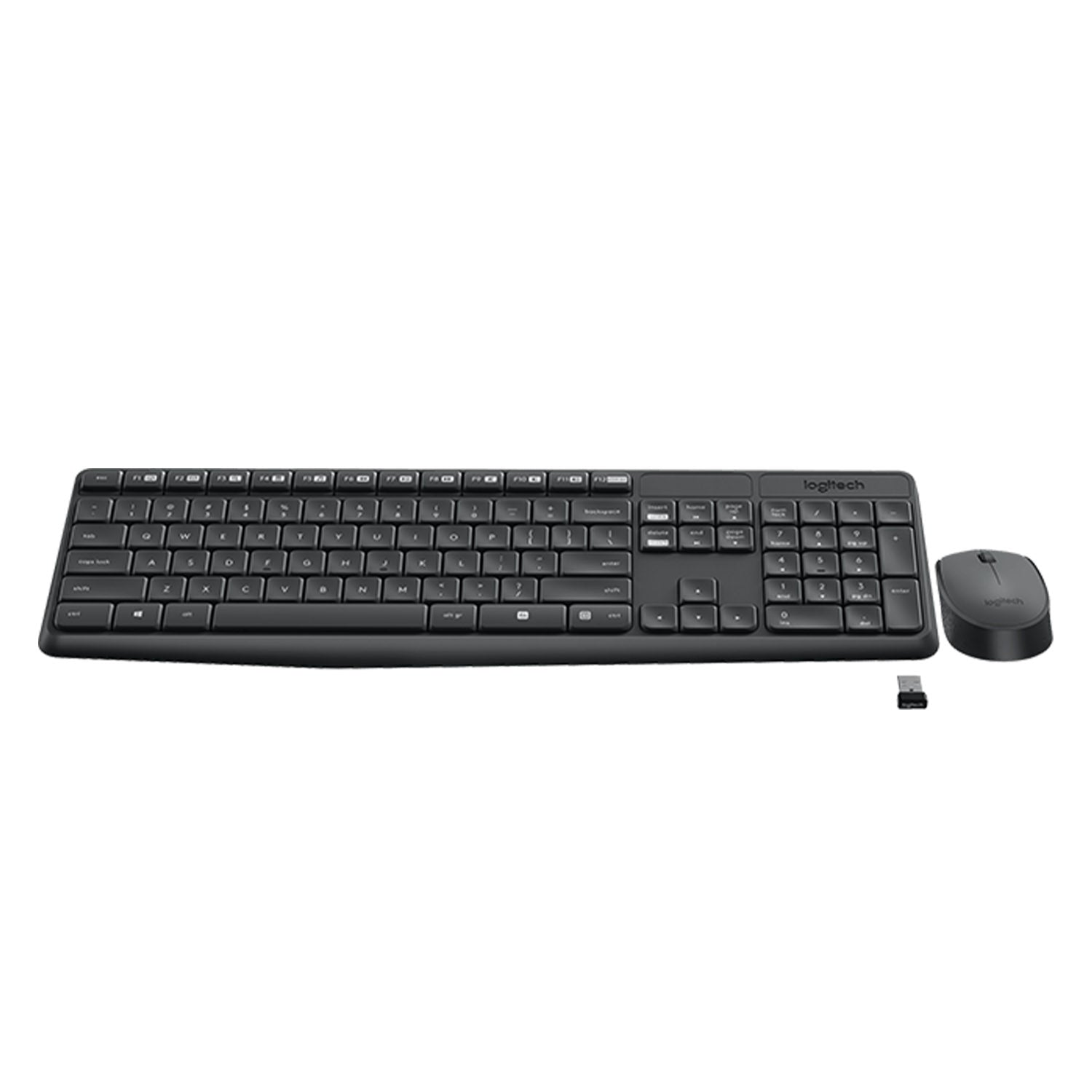 Logitech MK235 2.4GHz Wireless Keyboard and Mouse Combo - Black