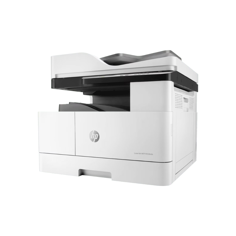 HP Laser MFP M438nda (8AF45A) – A3 Monochrome Copier All-in-One Printer with Network, Duplex & ADF, 1 Year Warranty