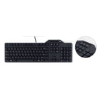Dell KB813 Smartcard USB Wired Spill Resistance Keyboard with Palm Rest (International English) - Black