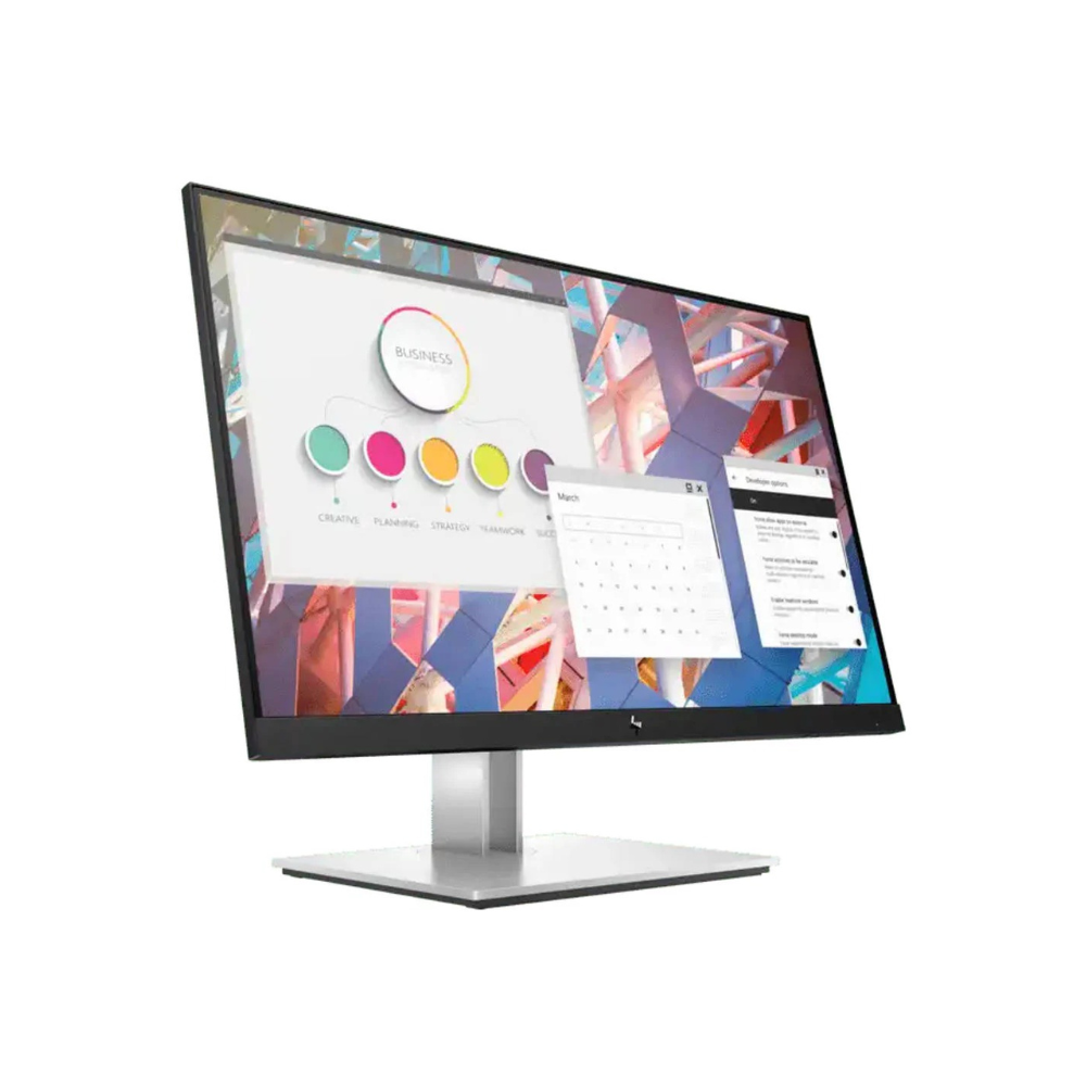 HP 23.8" 524PF Monitor 9D9L6UT – FHD IPS, 1920x1080, DP/HDMI/USB-A/USB-B, Height/Tilt/Pivot/Swivel Adjustable