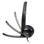 Logitech H390 USB Wired Headphone with Noise Cancelling Rotatable Mic