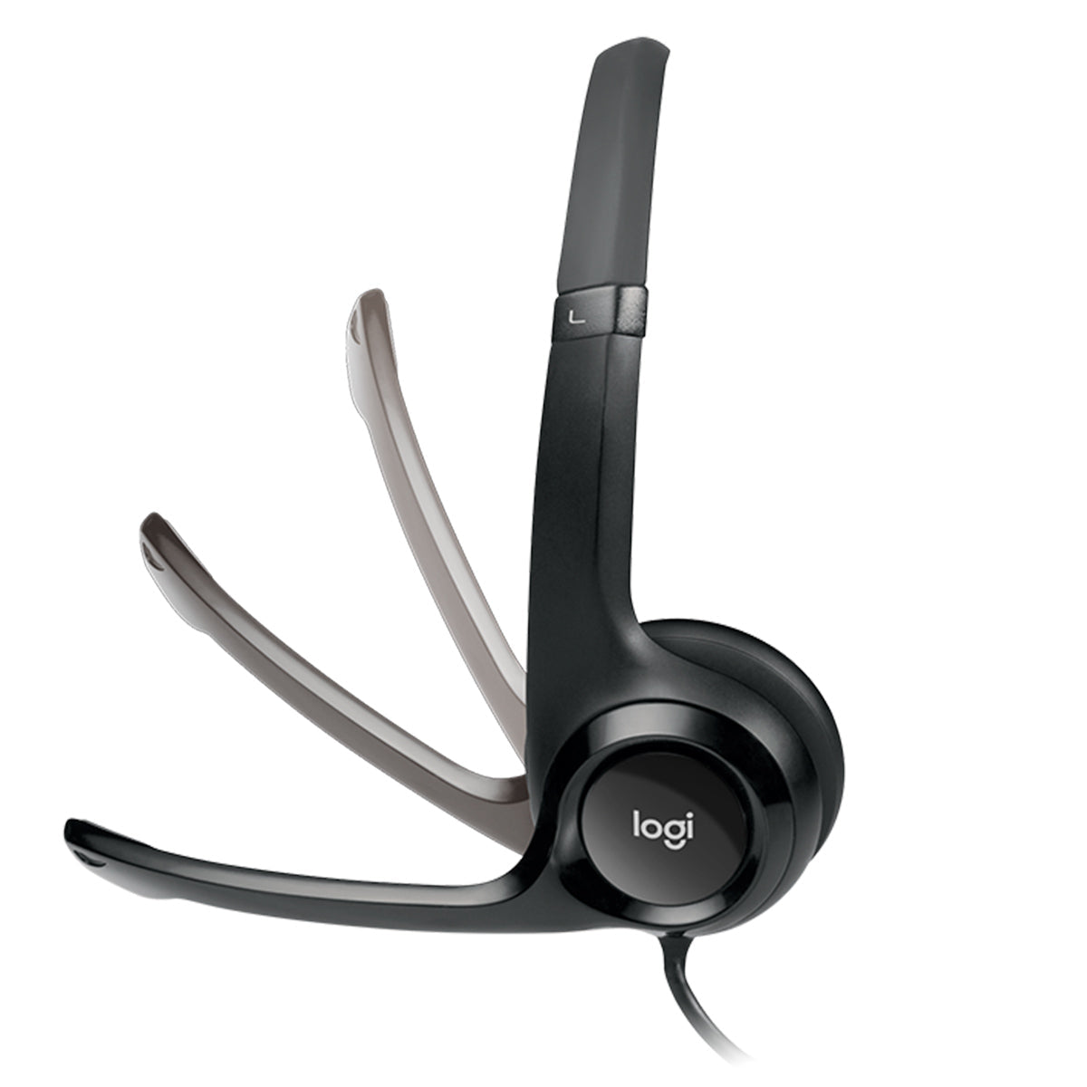 Logitech H390 USB Wired Headphone with Noise Cancelling Rotatable Mic